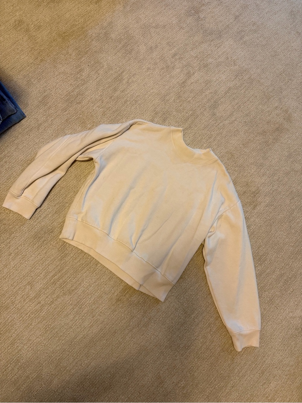 A New Day Women's Crewneck Sweatshirt - Cream Long Sleeve Pullover